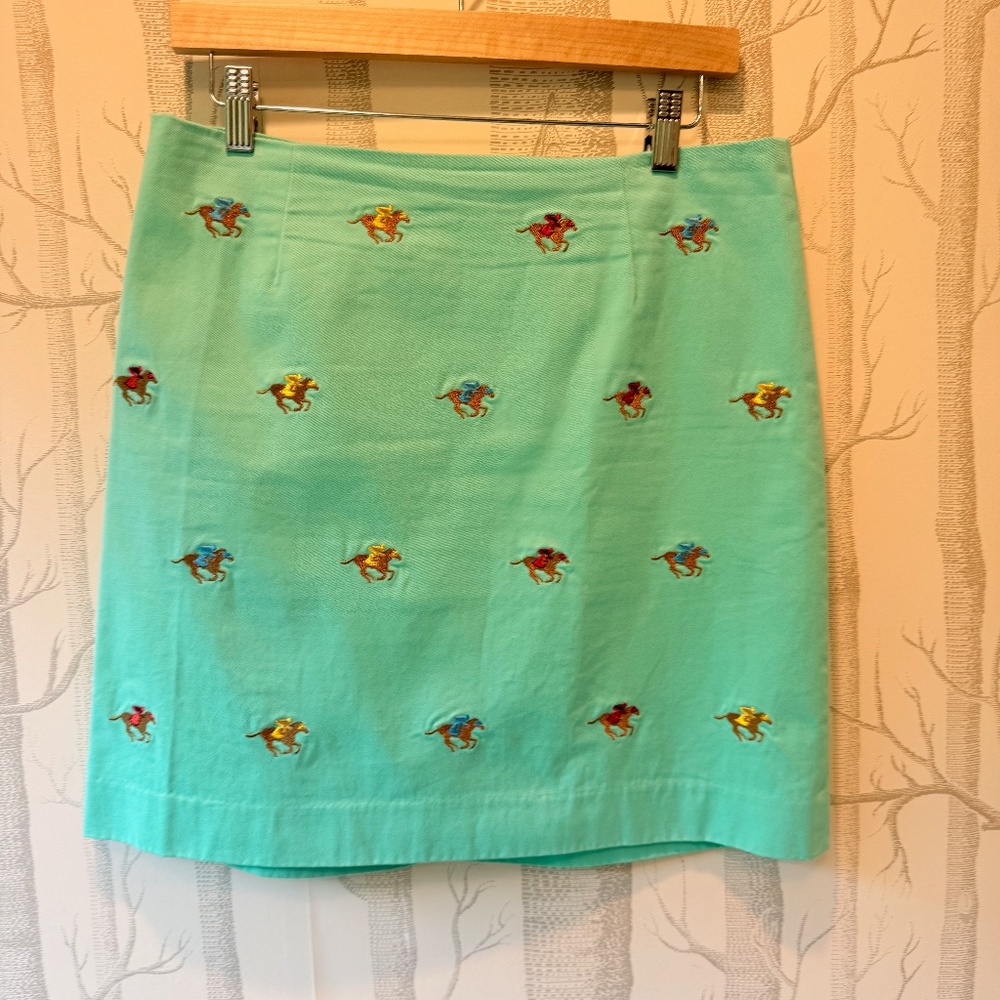 Castaway Clothing Nantucket Equestrian Race Horse Skirt- Size 6